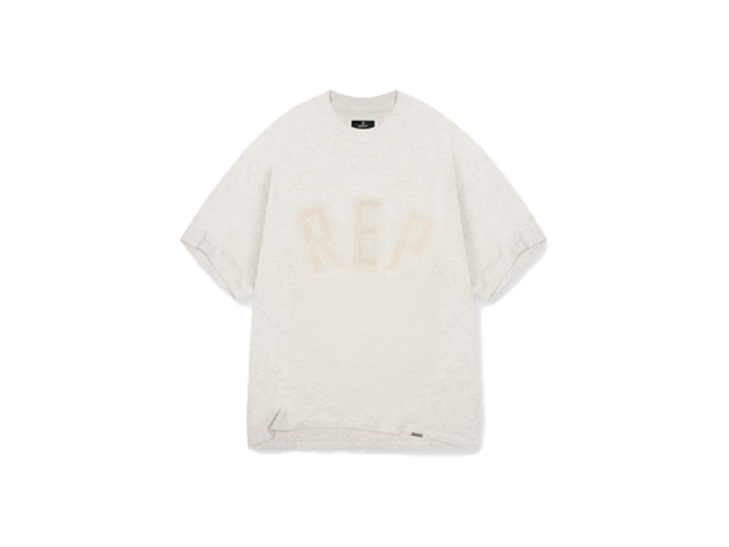 Represent Rep Applique T-Shirt Cream Marl-Represent-pikastore.cz