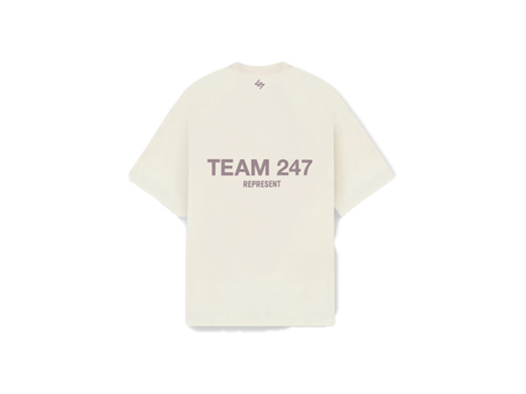 Represent Team 247 Oversized T-Shirt Cream-Represent-pikastore.cz