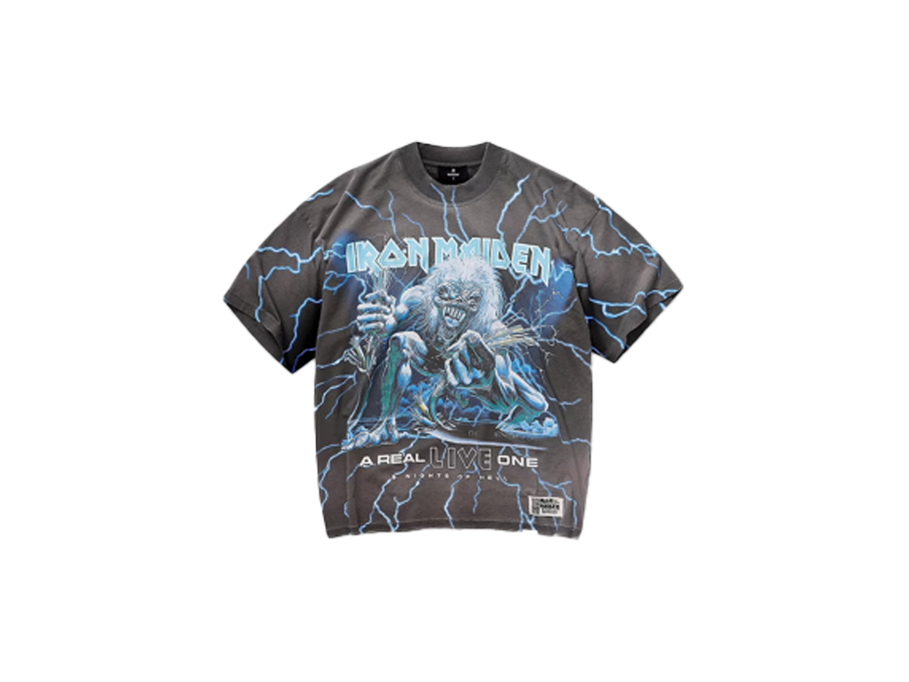 Represent X Iron Maiden A Real Live One T-Shirt Stained Brown-Represent-pikastore.cz