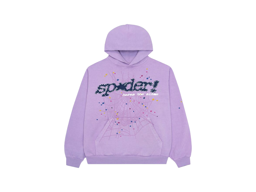 Sp5der Acai Hoodie Purple