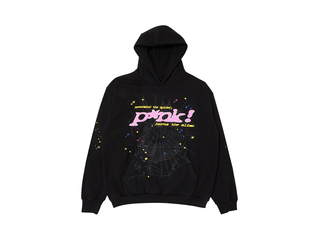 Sp5der New Black Pink Hoodie