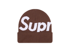 Supreme Big Logo Beanie (FW25) Brown