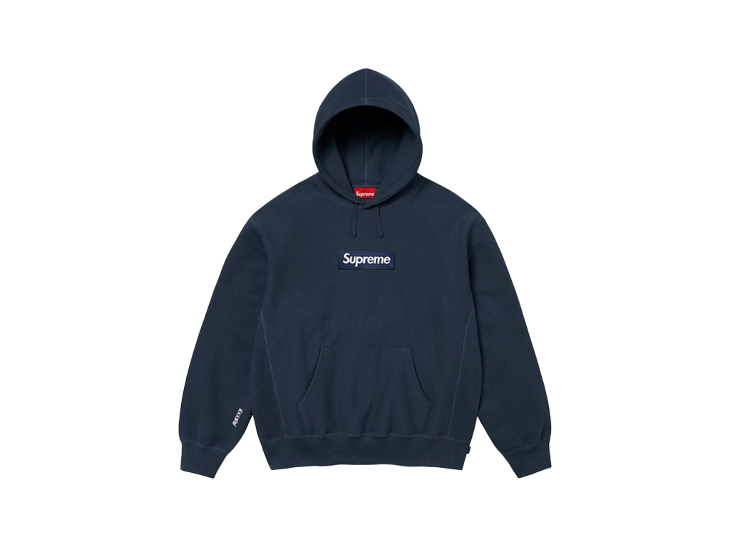 Supreme Box Logo Hooded Sweatshirt (FW25) Navy