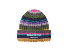 Supreme Classic Logo Chunky Ribbed Beanie (FW26) Multicolor