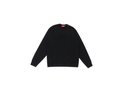 Supreme Cutout Logo Crewneck Black