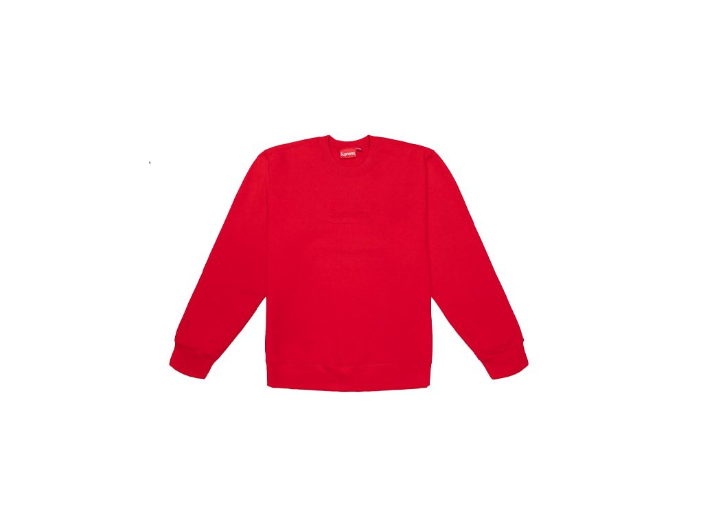 Supreme Cutout Logo Crewneck Red-Supreme-pikastore.cz