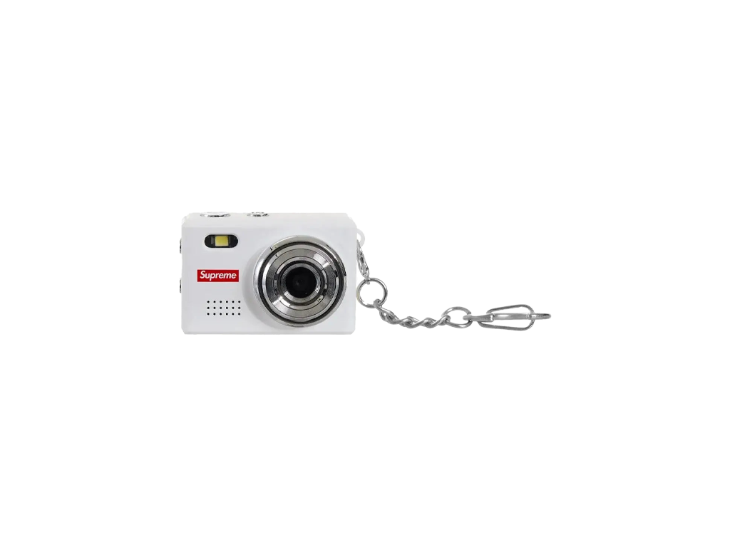 Supreme Digital Camera Keychain White