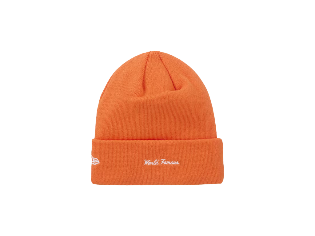 Supreme New Era Box Logo Beanie (FW24) Dark Orange-Supreme-pikastore.cz