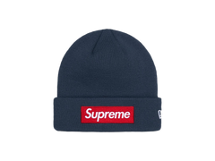 Supreme New Era Box Logo Beanie (FW24) Navy