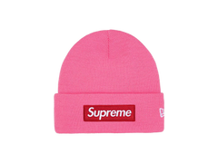 Supreme New Era Box Logo Beanie (FW25) Magenta