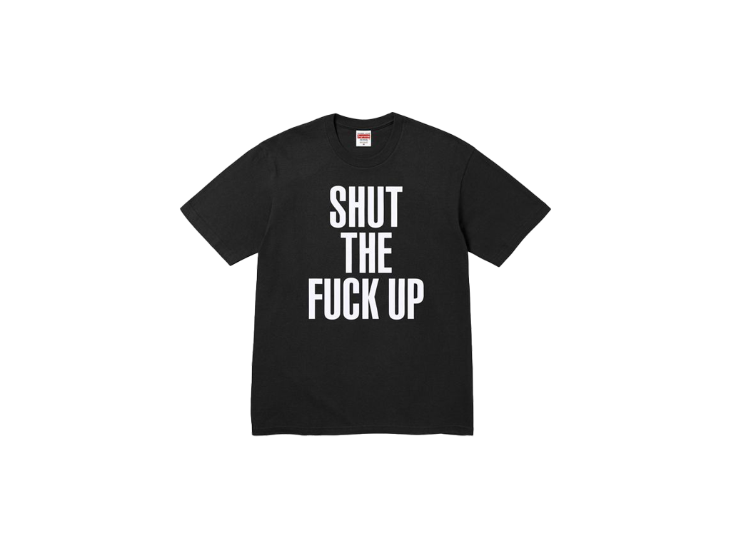 Supreme Number (N)ine Shut Up Tee Black-Supreme-pikastore.cz