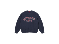 Supreme Plaid Arc Crewneck Navy