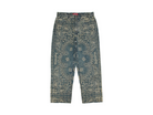 Supreme Bandana Jacquard Baggy Jean Blue-Supreme-pikastore.cz