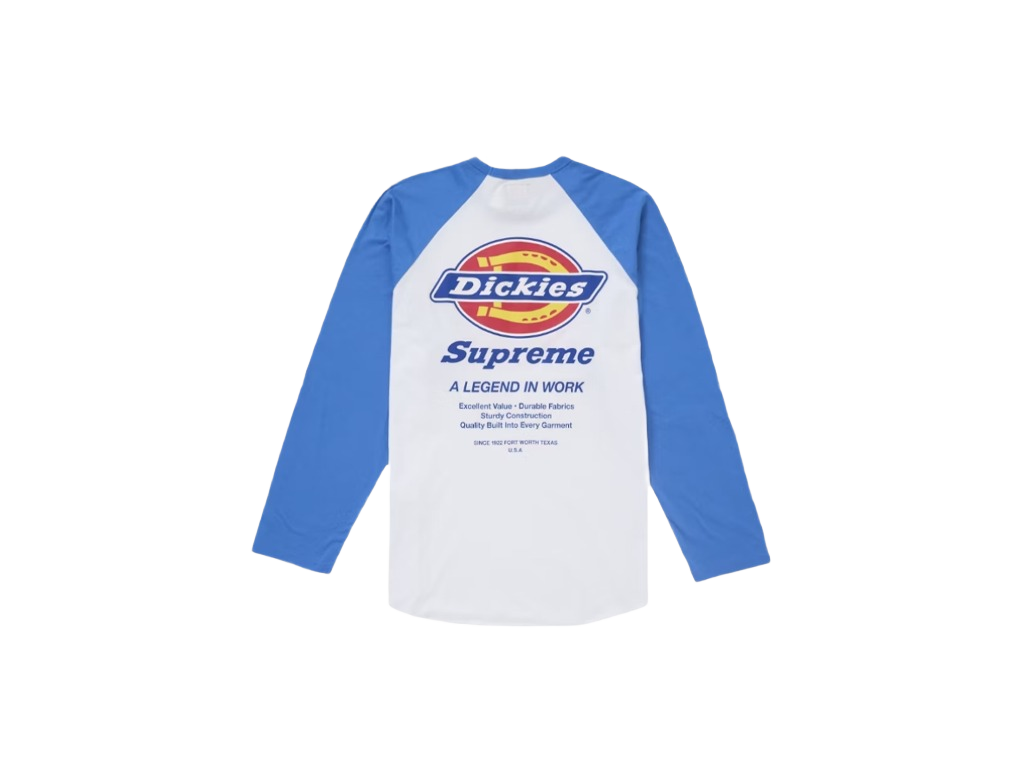 Supreme Dickies Raglan L/S Top Blue-Supreme-pikastore.cz