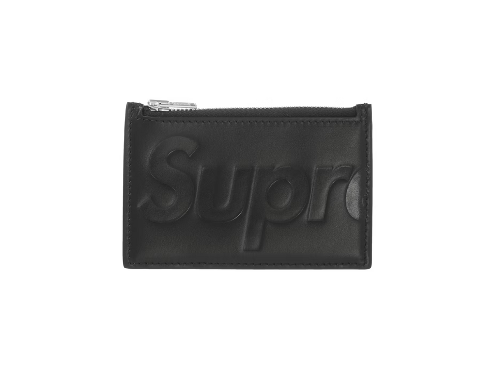 Supreme Leather Zip Card Holder Black-Supreme-pikastore.cz