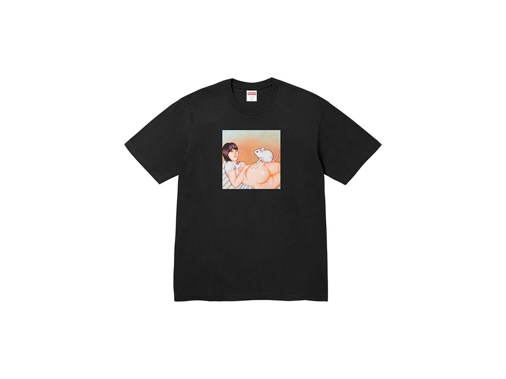 Supreme Mouse Tee Black-Supreme-pikastore.cz