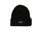 Supreme New Era S Logo Beanie (FW24) Black-Supreme-pikastore.cz