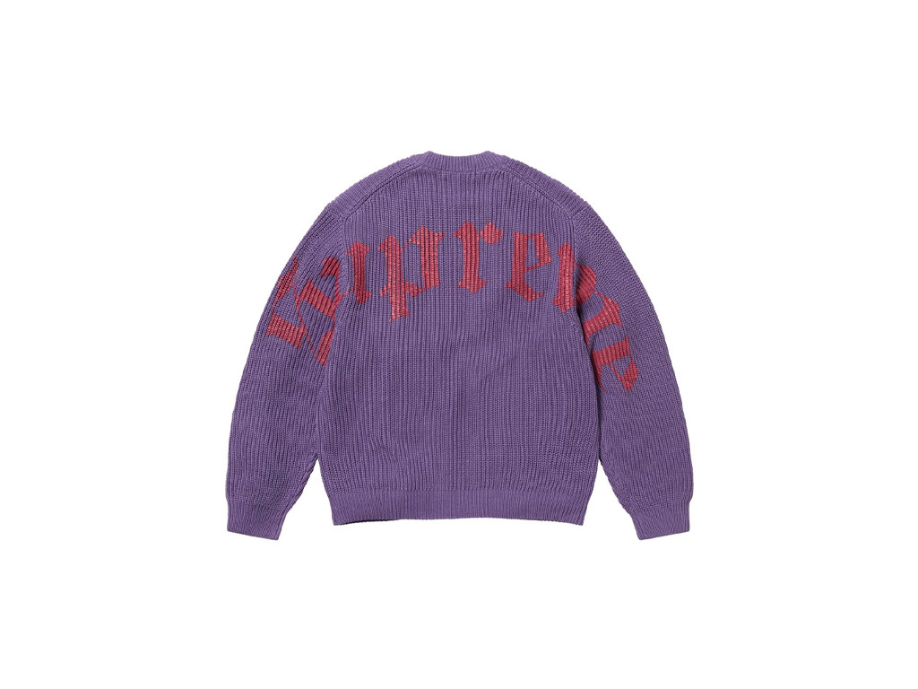 Supreme Old English Printed Sweater Purple-Supreme-pikastore.cz