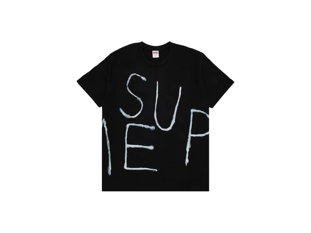 Supreme Painted Tee Black-Supreme-pikastore.cz