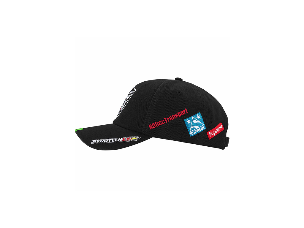 Supreme Racing Team 6-Panel Black-Supreme-pikastore.cz