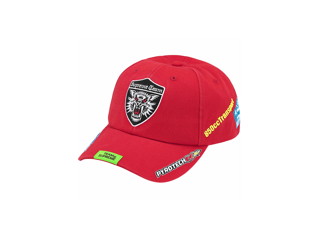 Supreme Racing Team 6-Panel Red-Supreme-pikastore.cz