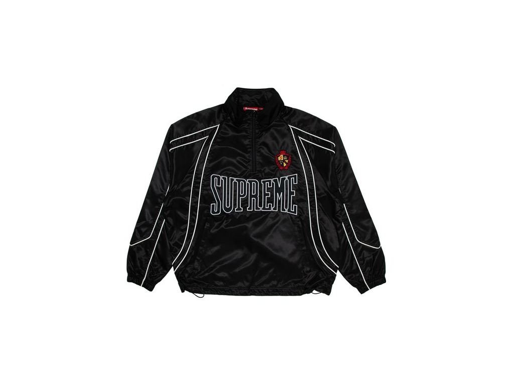 Supreme Satin Piping Pullover Black-Supreme-pikastore.cz