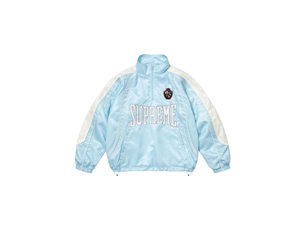 Supreme Satin Piping Pullover Light Blue-Supreme-pikastore.cz