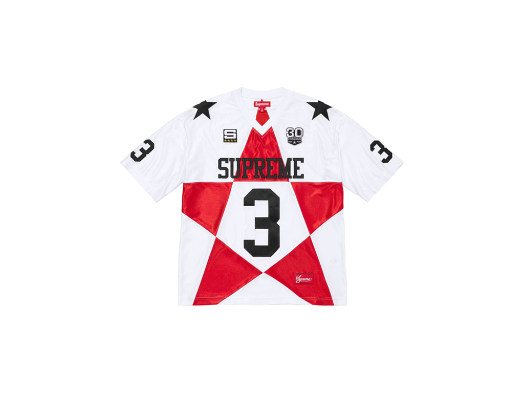 Supreme Star Football Jersey White