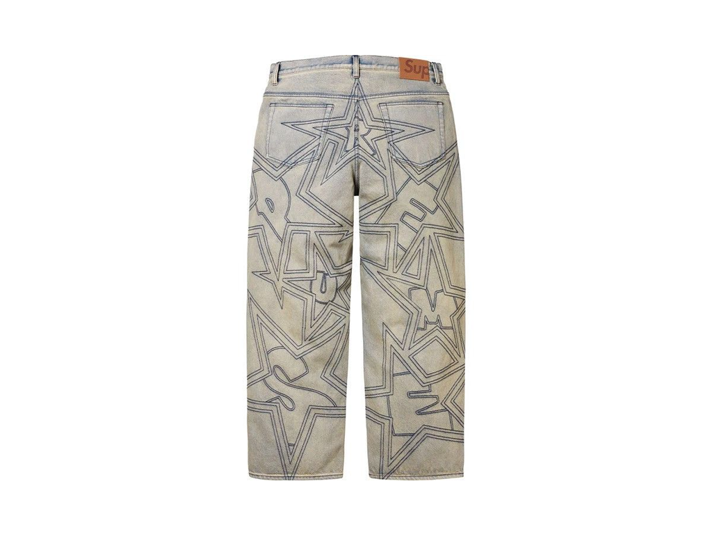 Supreme Stars Topstitch Baggy Jean Dirty-Supreme-pikastore.cz