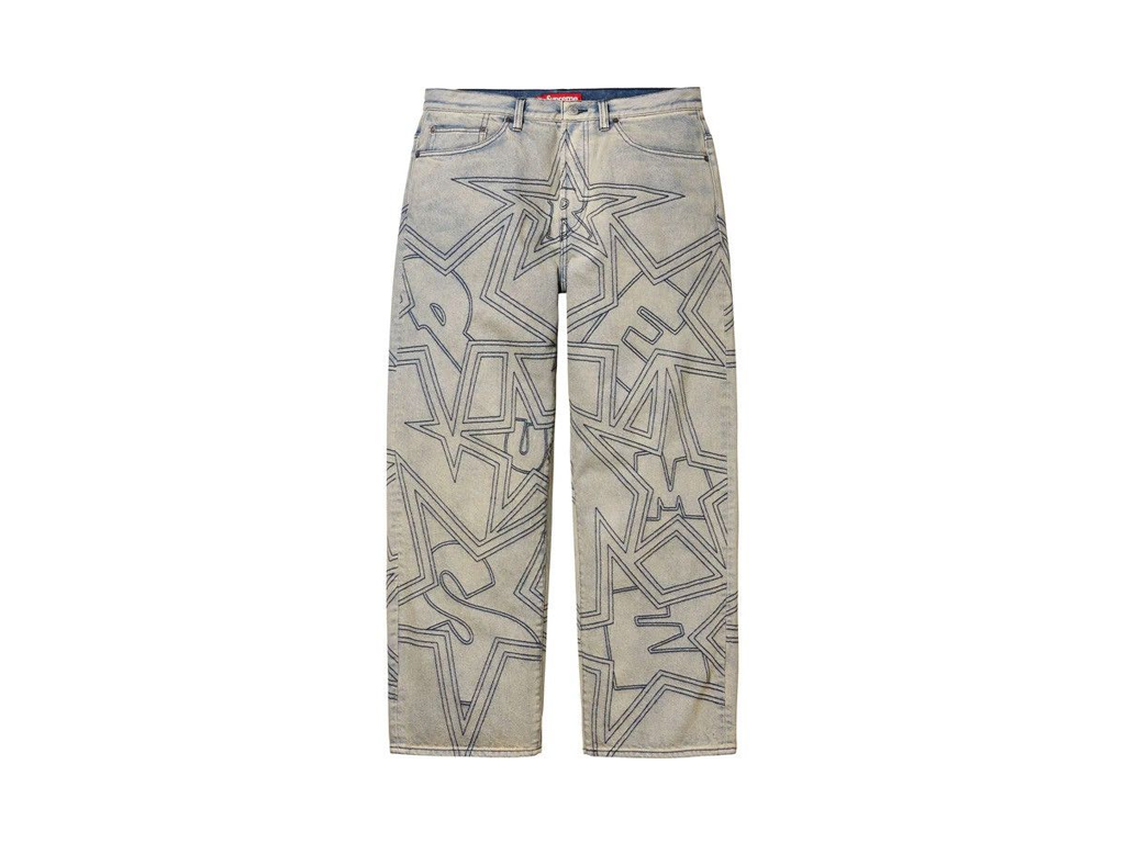 Supreme Stars Topstitch Baggy Jean Dirty-Supreme-pikastore.cz