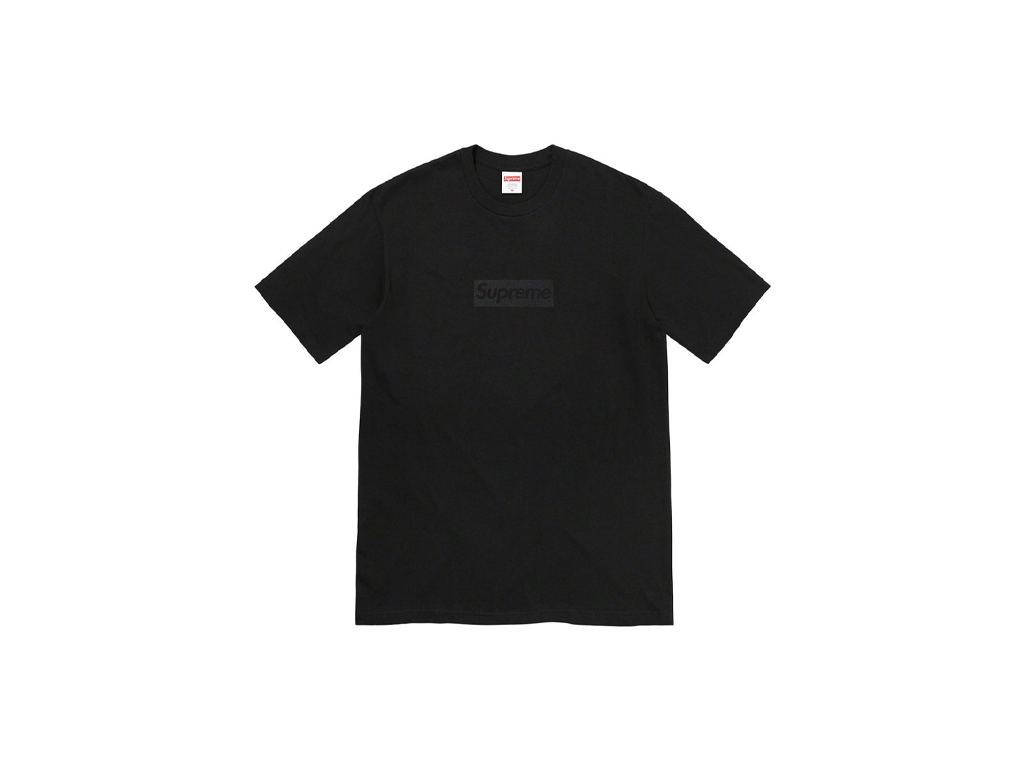 Supreme Tonal Box Logo Tee Black-Supreme-pikastore.cz