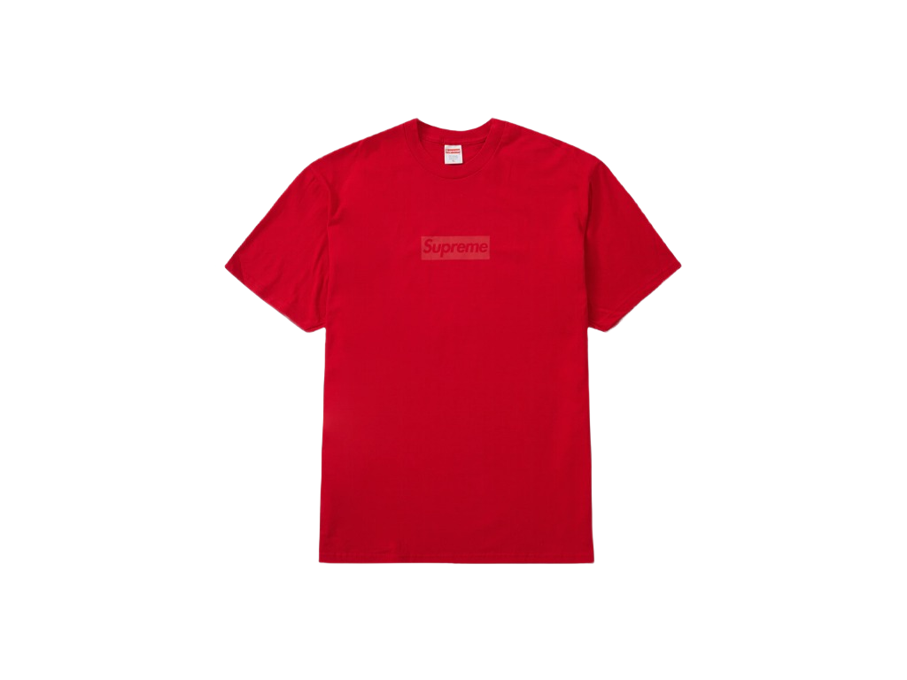 Supreme Tonal Box Logo Tee Red-Supreme-pikastore.cz