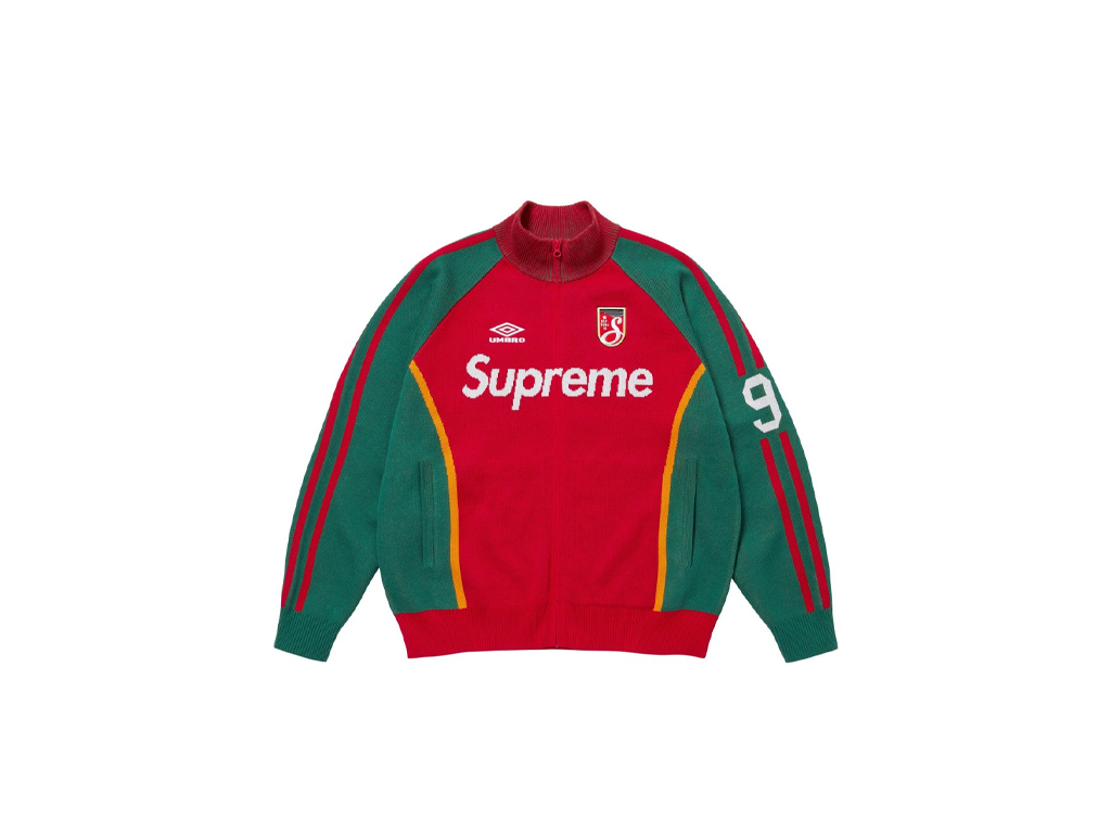 Supreme Umbro Zip Up Sweater Red – pikastore.cz Supreme Umbro Zip Up Sweater Red – pikastore.cz