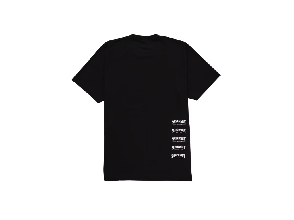 Supreme x Thrasher Back Tail Tee Black-Supreme-pikastore.cz