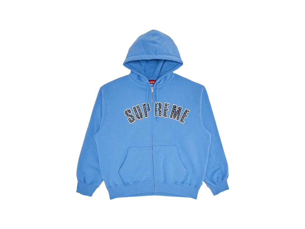 Supreme b.b. Simon Zip Up Hooded Sweatshirt Blue