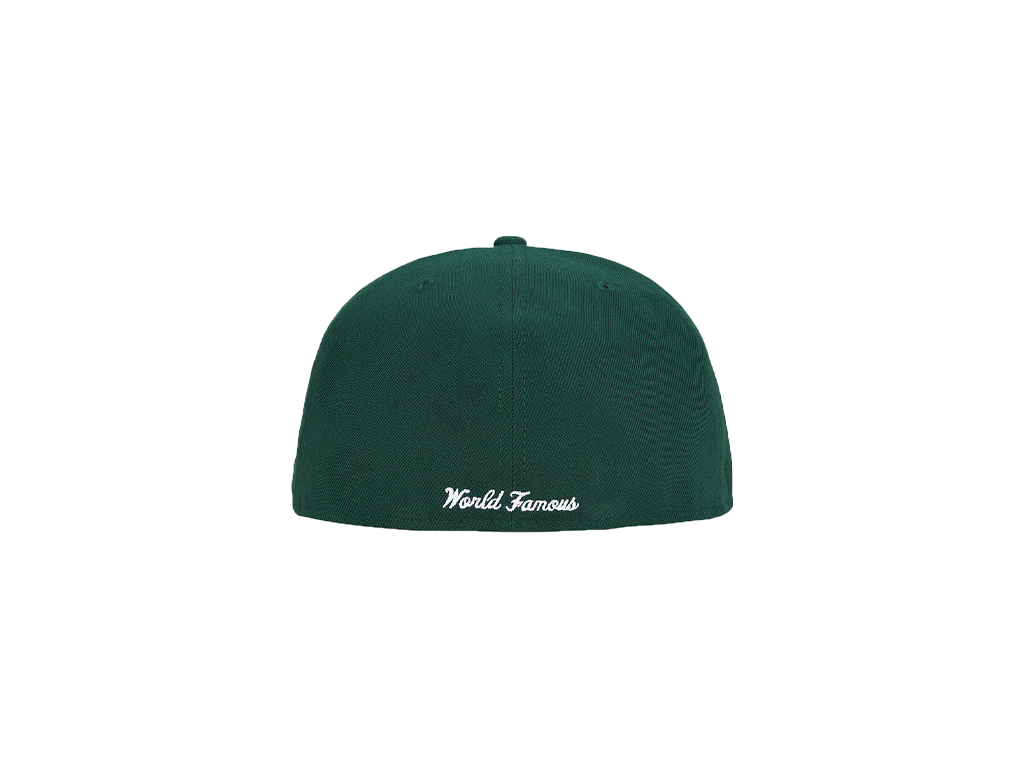 Supreme x New Era Breast Cancer Awareness Box Logo Fitted Hat Green-Clothing-Supreme-pikastore.cz