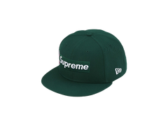 Supreme x New Era Breast Cancer Awareness Box Logo Fitted Hat Green