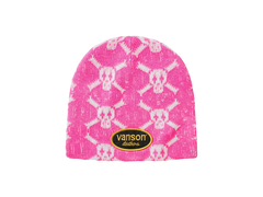 Supreme x Vanson Leathers Skull Beanie Pink