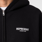 Represent Owners Club Zip Hoodie Black-Represent-pikastore.cz