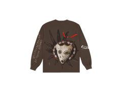 Travis Scott Reverse Jack Long Sleeve T-shirt Brown