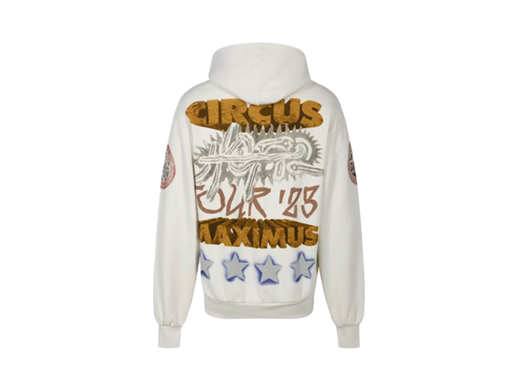 Travis Scott Utopia Circus Maximus 2023 Tour Hoodie White-Travis Scott-pikastore.cz