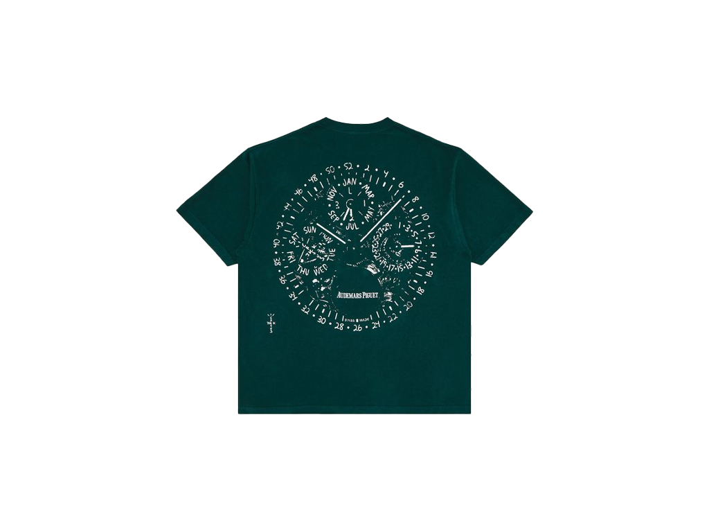 Travis Scott x Audemars Piguet Watch Face Tee Green-Travis Scott-pikastore.cz