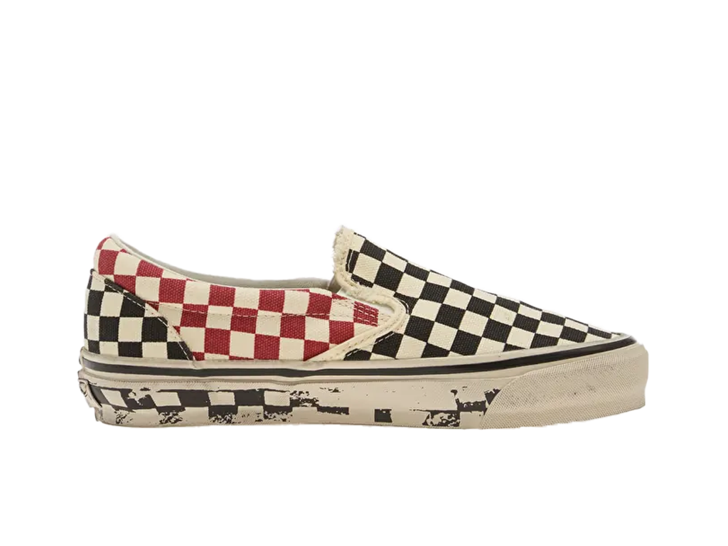 Vans LX Classic Slip-On 98 Act of Disagreement Black Checkerboard-Vans-pikastore.cz