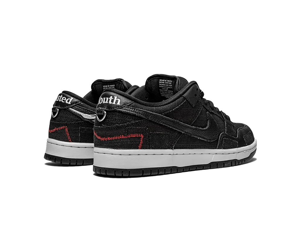 Wasted Youth x Dunk Low SB Black Denim-Nike-pikastore.cz