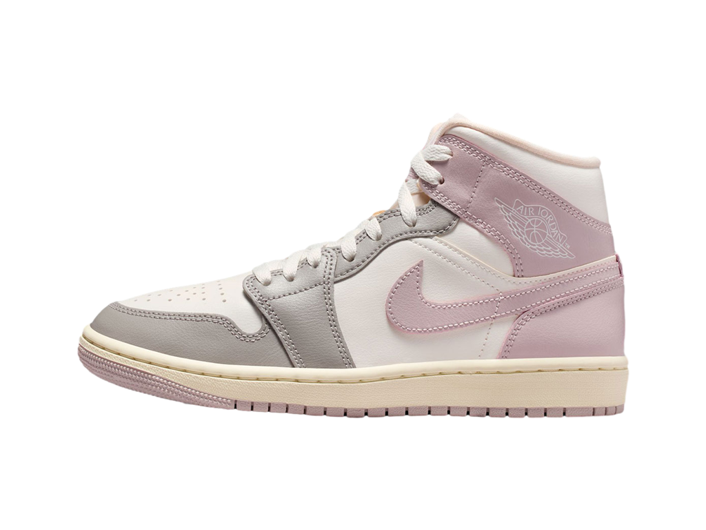 Wmns Air Jordan 1 Mid Enigma Stone Coconut Milk Particle Rose-Nike-pikastore.cz