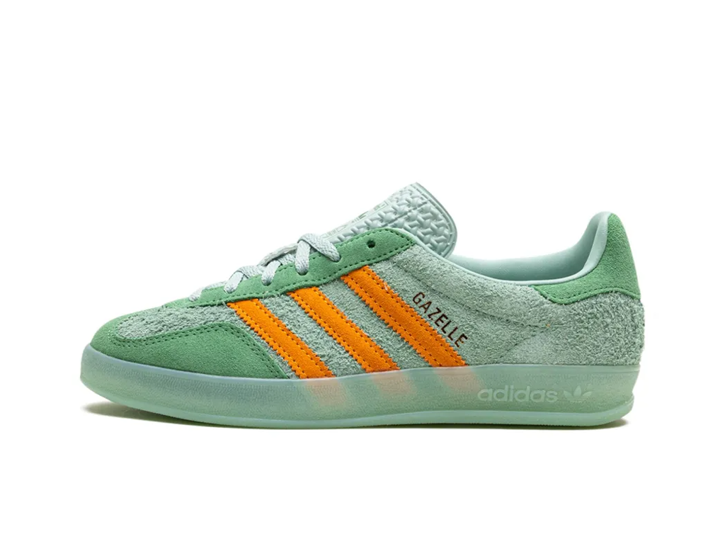 Wmns Gazelle Indoor Hazy Green Crew Yellow-Adidas-pikastore.cz