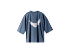 Yeezy Gap Logo 3/4 Sleeve Tee Dark Blue-Yeezy-pikastore.cz