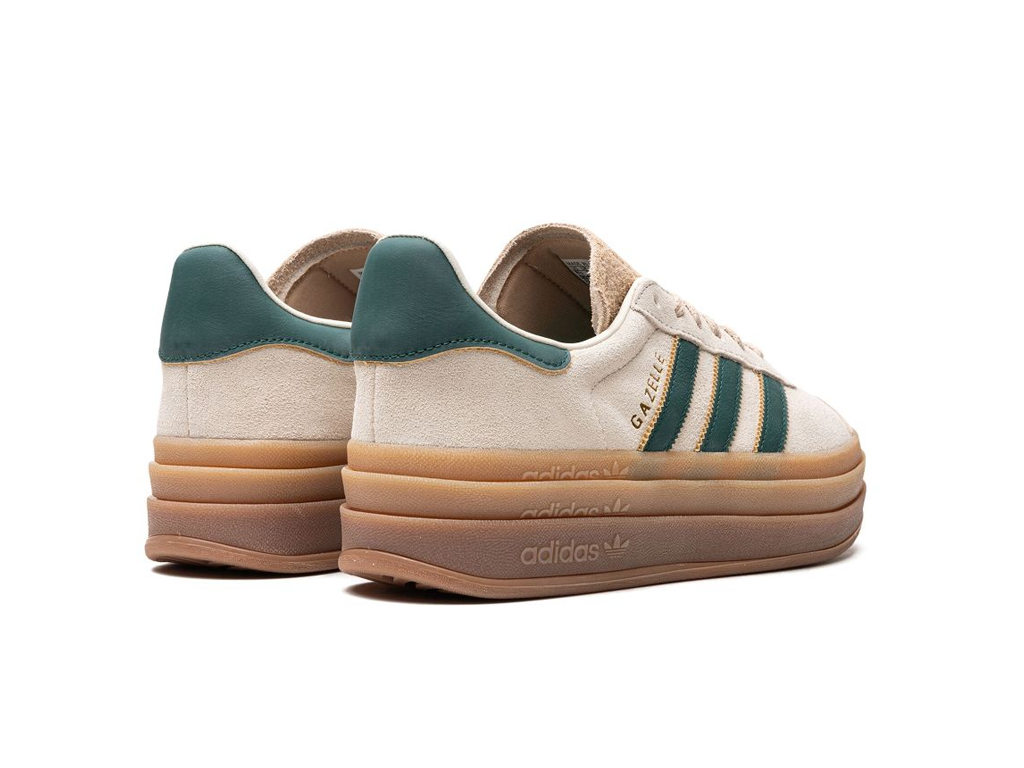 Adidas Gazelle Bold Magic Beige Collegiate Green (Women's)-sneakers-Adidas-pikastore.cz