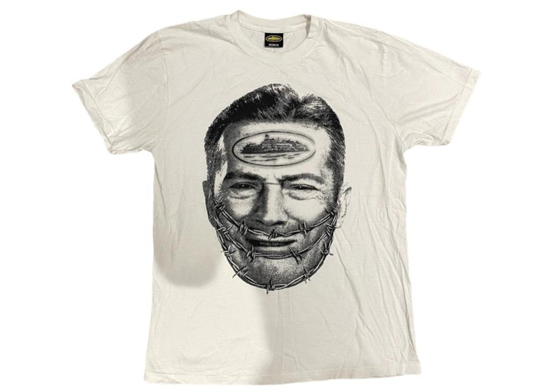 Corteiz Dead Prezzy Tee White Black-Corteiz-pikastore.cz