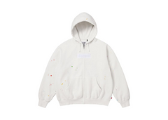 Supreme MM6 Maison Margiela Box Logo Zip Up Hooded Sweatshirt White